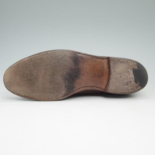 極希少★クロケット＆ジョーンズ 7E【★シェットランドフォックス別注/1980年代/Shetland Fox】タッセルローファー/Crockett＆Jones★c380