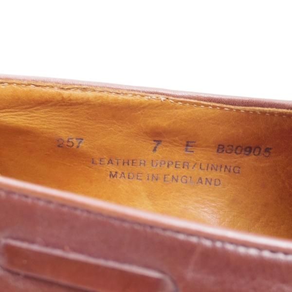 極希少★クロケット＆ジョーンズ 7E【★シェットランドフォックス別注/1980年代/Shetland Fox】タッセルローファー/Crockett＆Jones★c380