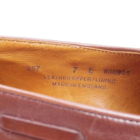 極希少★クロケット＆ジョーンズ 7E【★シェットランドフォックス別注/1980年代/Shetland Fox】タッセルローファー/Crockett＆Jones★c380