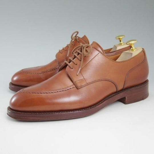 極美品★クロケット&ジョーンズ UK7/US7.5E【★ラルフローレン別注/Polo Ralph Lauren】Uチップ/ダブルソール/Crockett&Jones★c388