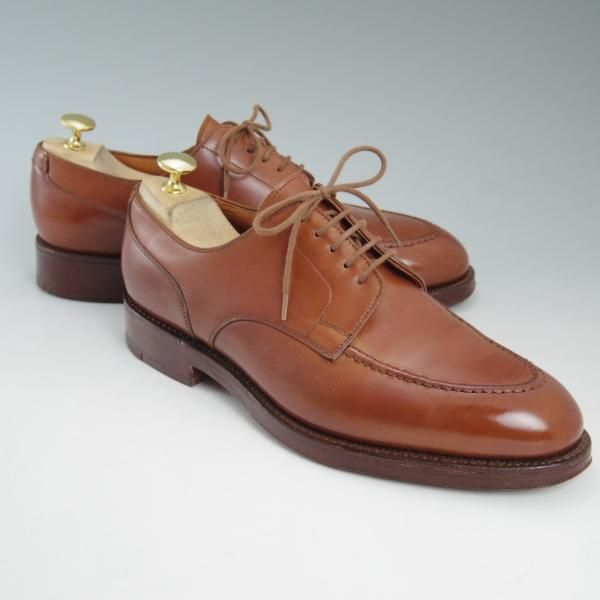 極美品★クロケット&ジョーンズ UK7/US7.5E【★ラルフローレン別注/Polo Ralph Lauren】Uチップ/ダブルソール/Crockett&Jones★c388