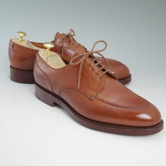 極美品★クロケット&ジョーンズ UK7/US7.5E【★ラルフローレン別注/Polo Ralph Lauren】Uチップ/ダブルソール/Crockett&Jones★c388