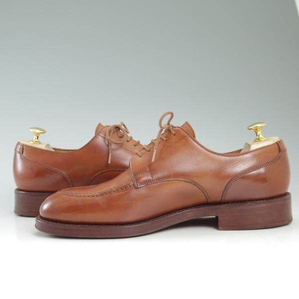 極美品★クロケット&ジョーンズ UK7/US7.5E【★ラルフローレン別注/Polo Ralph Lauren】Uチップ/ダブルソール/Crockett&Jones★c388