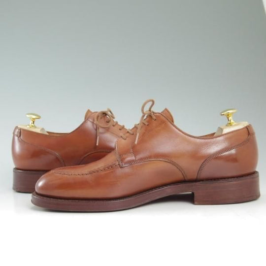 極美品★クロケット&ジョーンズ UK7/US7.5E【★ラルフローレン別注/Polo Ralph Lauren】Uチップ/ダブルソール/Crockett&Jones★c388