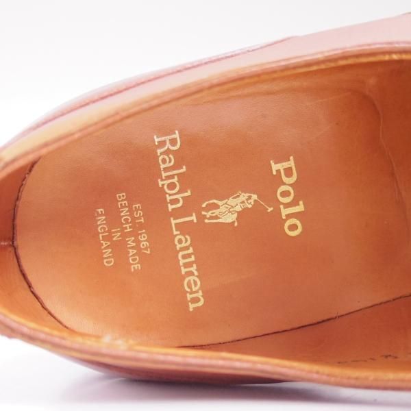 極美品★クロケット&ジョーンズ UK7/US7.5E【★ラルフローレン別注/Polo Ralph Lauren】Uチップ/ダブルソール/Crockett&Jones★c388
