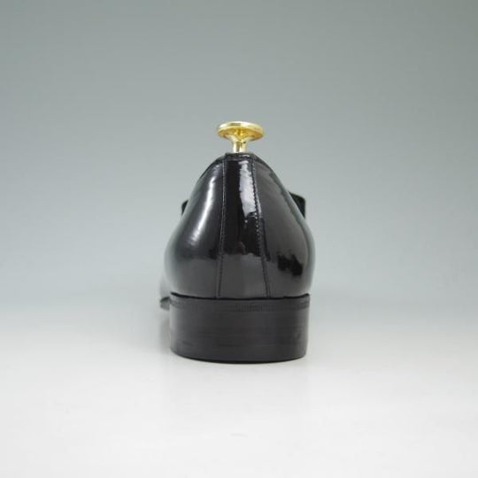 ★(伊)タニノクリスチー SIZE 6.5【希少★オペラパンプス/マッケイ製法】黒/パテント/エナメル/スリッポン/TANINO CRISCI★c391