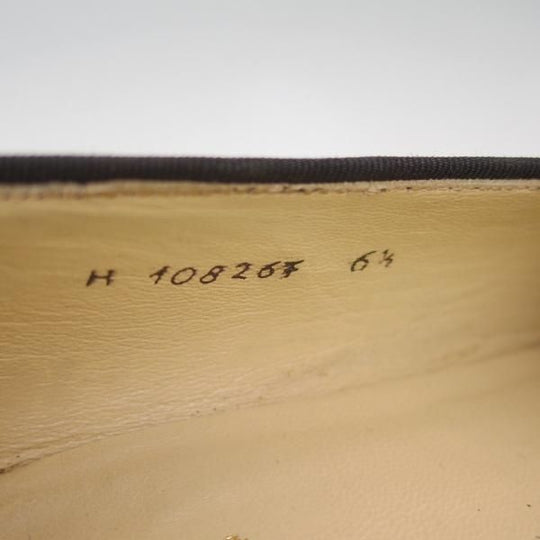 ★(伊)タニノクリスチー SIZE 6.5【希少★オペラパンプス/マッケイ製法】黒/パテント/エナメル/スリッポン/TANINO CRISCI★c391