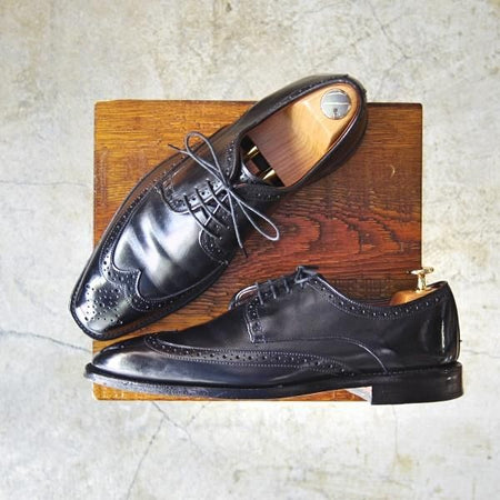 極上★(米)アレンエドモンズ 8D【★ウイングチップ/BelAir】フルブローグ/カーフ/黒/メンズ/ALLEN EDMONDS★c395
