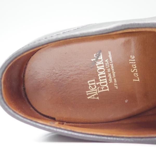 美品★(米)アレンエドモンズ 8D【★Uチップ/LaSalle】カーフ/黒/メンズ/ALLEN EDMONDS★c396