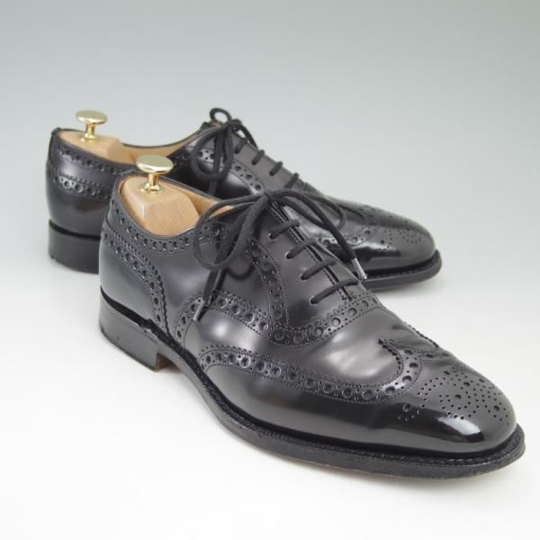 極美品★チャーチ 70F/UK7【★復刻版73ラスト/バーウッド同系モデル/Brisbane】3都市ロゴ/ポリッシュドバインダーカーフ/Church's★c398