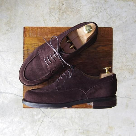 極上★パラブーツ SIZE 6【貴重★ドレス仕様シャンボード/CHAMBORD】スエード/アクティブソール/Uチップ/Paraboot★c401