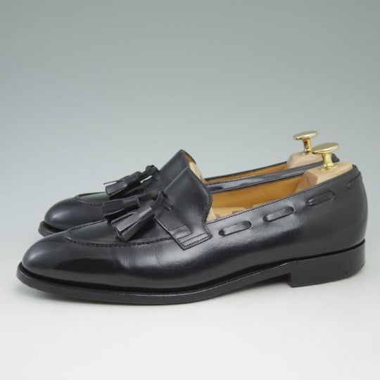 美品★ジョンロブ 6D【★タッセルローファー/4098ラスト/JIHEL】カーフ/黒/JOHN LOBB★c403