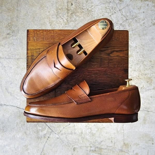 極美品★クロケット&ジョーンズ 8E【★コインローファー/SELSEY/366ラスト】グレインレザー/Crockett&Jones★c408