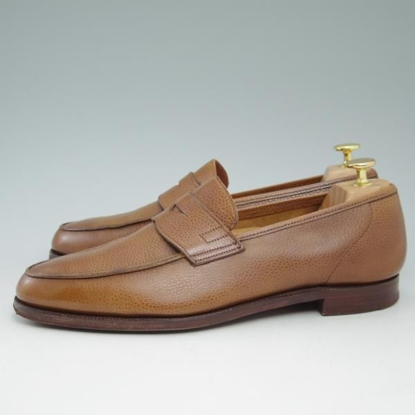 極美品★クロケット&ジョーンズ 8E【★コインローファー/SELSEY/366ラスト】グレインレザー/Crockett&Jones★c408