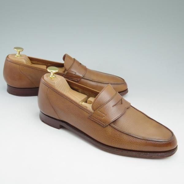 極美品★クロケット&ジョーンズ 8E【★コインローファー/SELSEY/366ラスト】グレインレザー/Crockett&Jones★c408