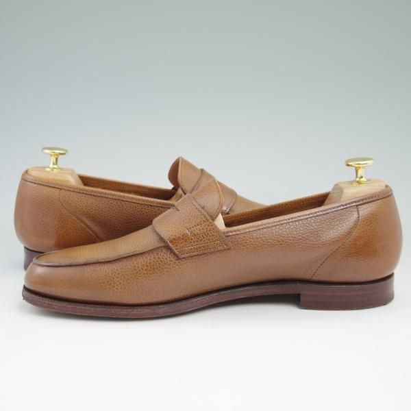 極美品★クロケット&ジョーンズ 8E【★コインローファー/SELSEY/366ラスト】グレインレザー/Crockett&Jones★c408