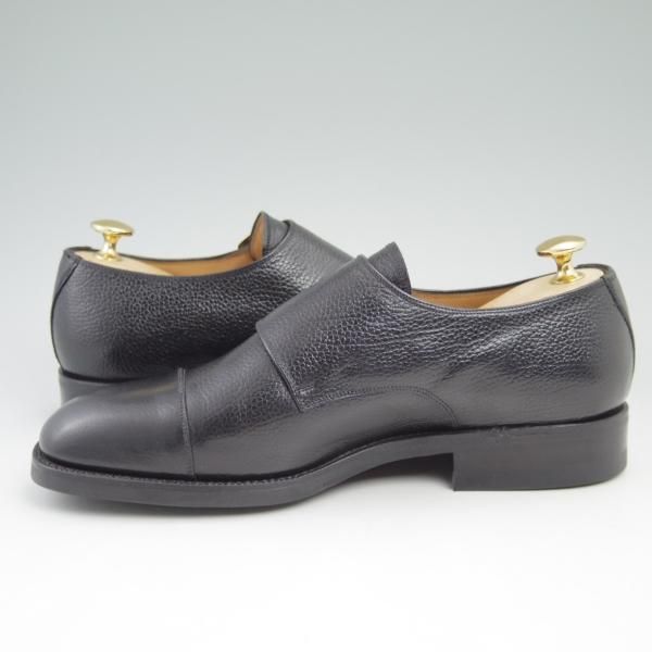 未使用★(スペイン製)YANKO/ヤンコ SIZE 24【★グッドイヤーウェルテッド製法】ダブルモンク/黒/グレインレザー/ヨークソール★c409