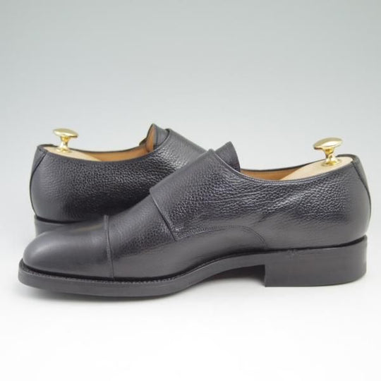 未使用★(スペイン製)YANKO/ヤンコ SIZE 24【★グッドイヤーウェルテッド製法】ダブルモンク/黒/グレインレザー/ヨークソール★c409