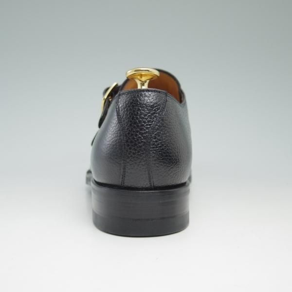 未使用★(スペイン製)YANKO/ヤンコ SIZE 24【★グッドイヤーウェルテッド製法】ダブルモンク/黒/グレインレザー/ヨークソール★c409