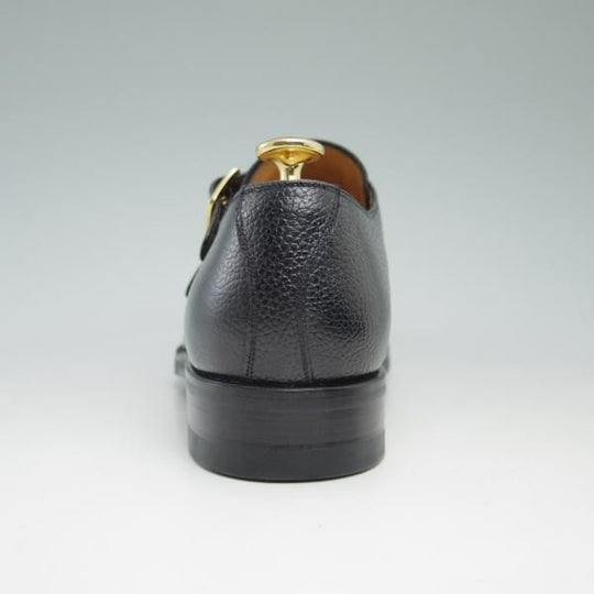 未使用★(スペイン製)YANKO/ヤンコ SIZE 24【★グッドイヤーウェルテッド製法】ダブルモンク/黒/グレインレザー/ヨークソール★c409