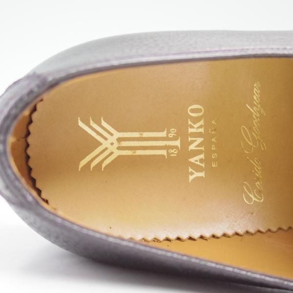 未使用★(スペイン製)YANKO/ヤンコ SIZE 24【★グッドイヤーウェルテッド製法】ダブルモンク/黒/グレインレザー/ヨークソール★c409