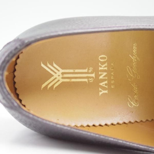 未使用★(スペイン製)YANKO/ヤンコ SIZE 24【★グッドイヤーウェルテッド製法】ダブルモンク/黒/グレインレザー/ヨークソール★c409