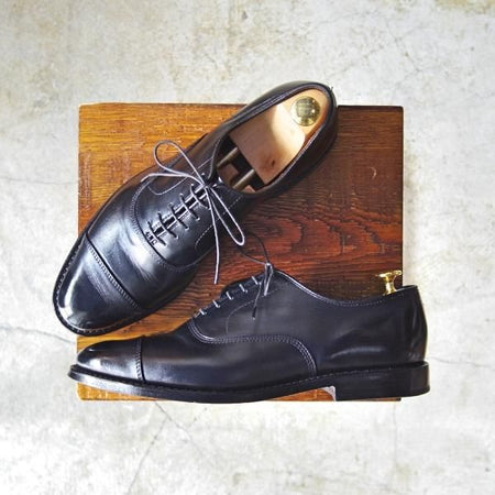 美品★(米)アレンエドモンズ 7D【定価￥75,900-★パークアベニュー/Park Avenue】ストレートチップ/カーフ/黒/ALLEN EDMONDS★c415