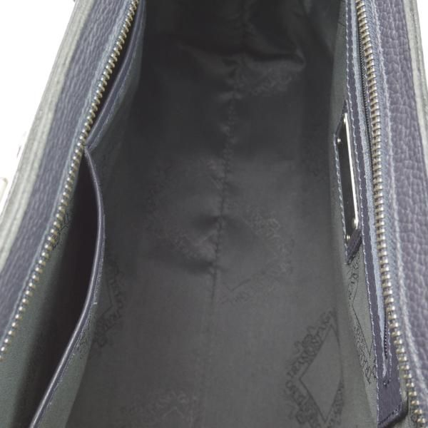 美品★(伊)トラモンターノ/TRAMONTANO【貴重★レザー ブリーフケース/紺色】メンズ ビジネス バッグ/鞄★N5099