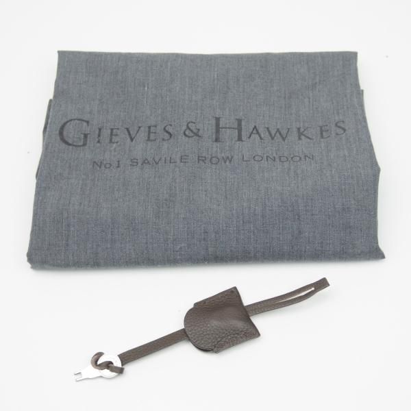未使用★(英)GIEVES&HAWKES/ギーブス&ホークス【★イタリア製/ブリーフケース/インポート製品】メンズ ビジネス レザー バッグ/鞄★N5100
