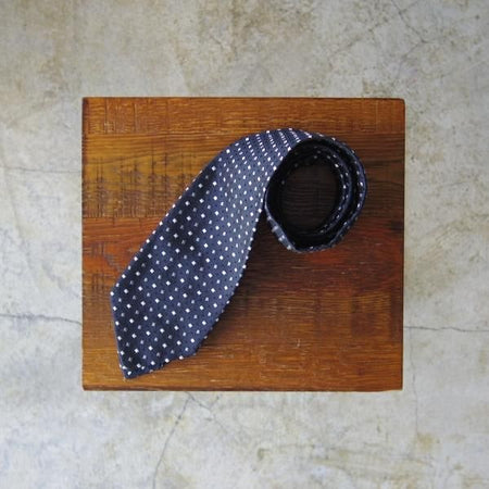 展示品程度★(フランス製)Charvet/シャルベ【定価3万円以上★ネクタイ/三越取り扱い】シルク/ネイビー/紺★a0N5102