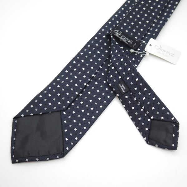 展示品程度★(フランス製)Charvet/シャルベ【定価3万円以上★ネクタイ/三越取り扱い】シルク/ネイビー/紺★a0N5102