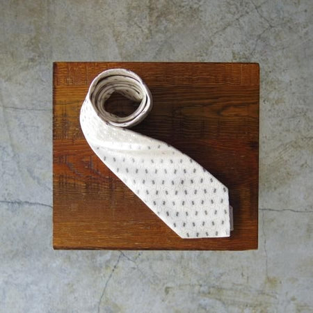 展示品程度★(フランス製)Charvet/シャルベ【定価3万円以上★ネクタイ/三越取り扱い】シルク/ホワイト/白★a0N5103