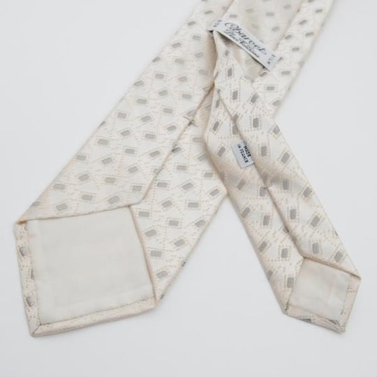 展示品程度★(フランス製)Charvet/シャルベ【定価3万円以上★ネクタイ/三越取り扱い】シルク/ホワイト/白★a0N5103