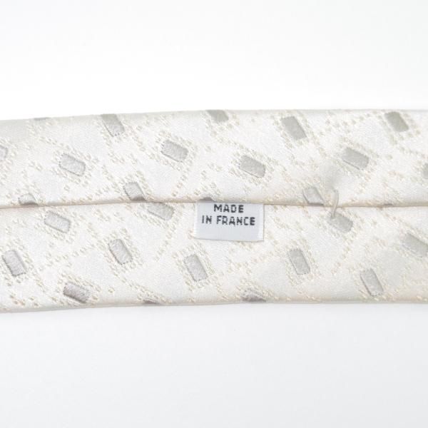 展示品程度★(フランス製)Charvet/シャルベ【定価3万円以上★ネクタイ/三越取り扱い】シルク/ホワイト/白★a0N5103