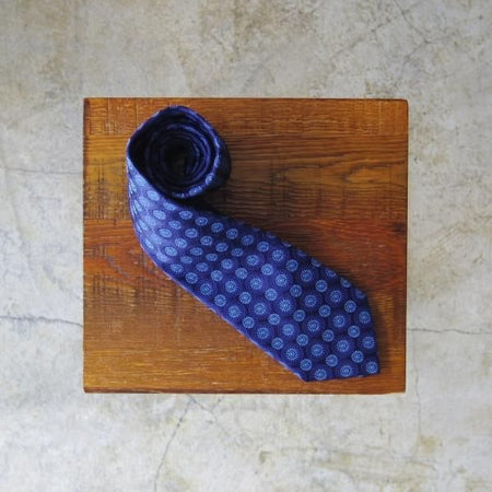 展示品程度★(フランス製)Charvet/シャルベ【定価3万円以上★ネクタイ/三越取り扱い】シルク/ネイビー/紺★a0N5104