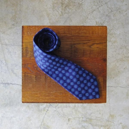 展示品程度★(フランス製)Charvet/シャルベ【定価3万円以上★ネクタイ/三越取り扱い】シルク/ネイビー/紺★a0N5104