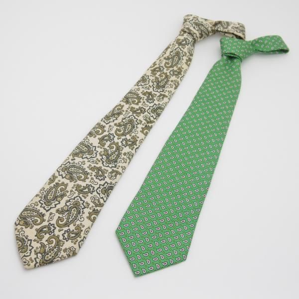 ★(米)ラルフローレン/(伊)ルイジボレッリ【2本セット★計3.5万円以上/ネクタイ/シルク】Polo Ralph Lauren/LUIGI BORRELLI NAPOLI★a0N5105