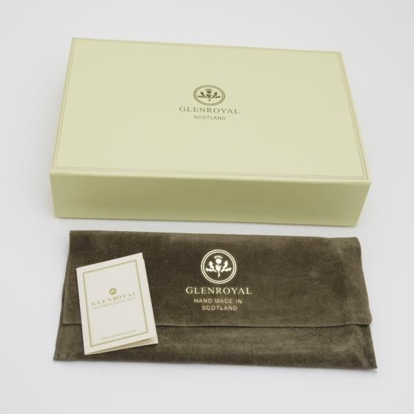 未使用★(英)グレンロイヤル/長財布【★ブライドルレザー仕様】濃茶/メンズ/札入れ/小銭入れ/GLENROYAL★c411