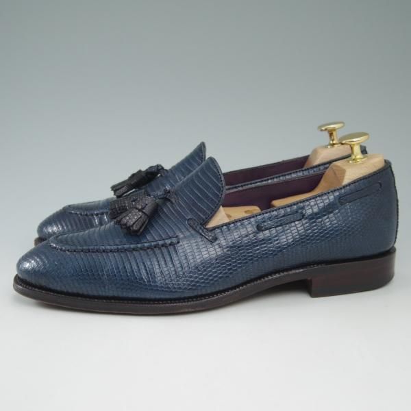 美品★(スペイン製)CARMINA/カルミナ SIZE 6.5【★リザード革仕様/トレーディングポスト別注】タッセルローファー/Trading Post★c432