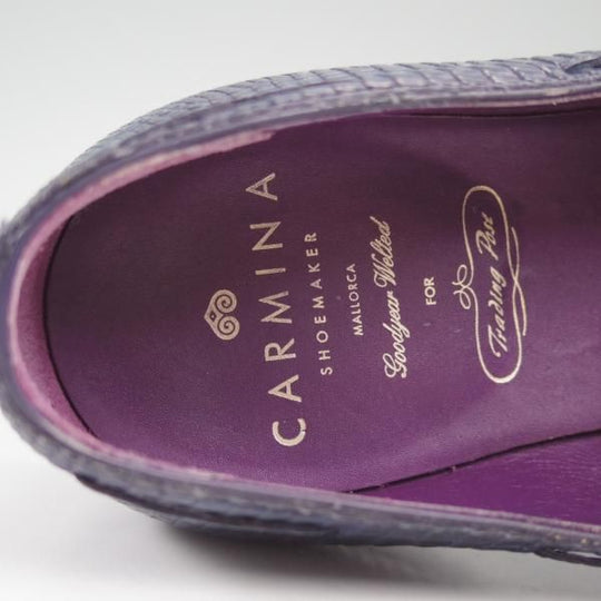 美品★(スペイン製)CARMINA/カルミナ SIZE 6.5【★リザード革仕様/トレーディングポスト別注】タッセルローファー/Trading Post★c432