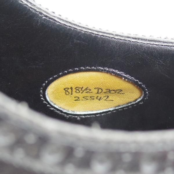 極上★エドワードグリーン 8D【★(米)Oxxford Clothes別注/マルバーン/MALVERN】202ラスト/フルブローグ/黒/カーフ/EDWARD GREEN★c434