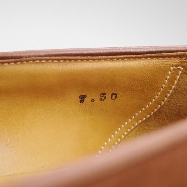 美品★(福岡)Corno blu/コルノブルゥ SIZE 7.5【★グッドイヤーウェルテッド製法/セントラル靴製】タッセルローファー/スエード/茶★c437