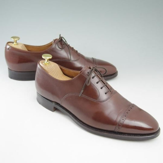 極美品★クロケット&ジョーンズ 8E【貴重★トレーディングポスト別注/ARUNDEL】Trading Post/パンチドキャップトゥ/Crockett&Jones★c440