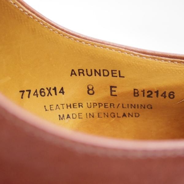 極美品★クロケット&ジョーンズ 8E【貴重★トレーディングポスト別注/ARUNDEL】Trading Post/パンチドキャップトゥ/Crockett&Jones★c440