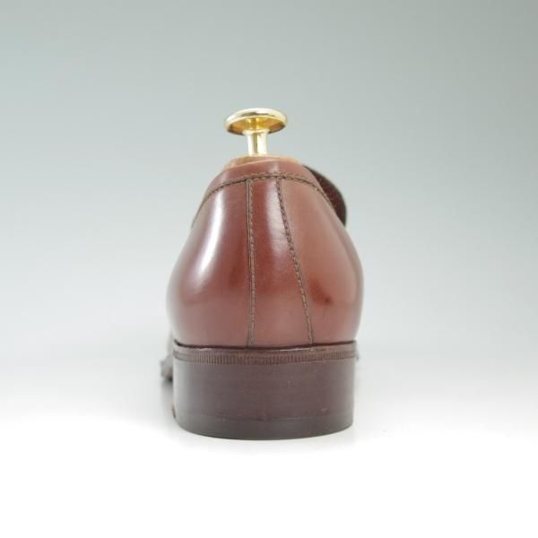 美品★(伊)タニノクリスチー SIZE 6.5【★コインローファー】茶/メンズ/men's/カーフ/TANINO CRISCI★c454