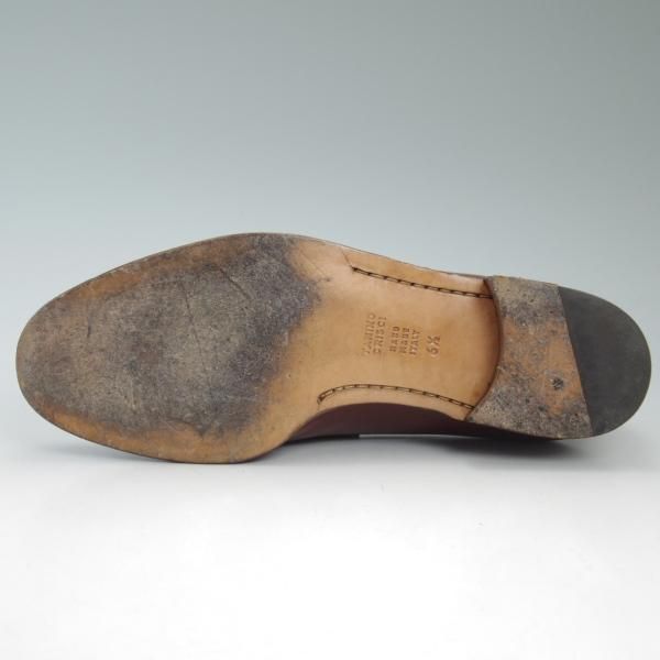 美品★(伊)タニノクリスチー SIZE 6.5【★コインローファー】茶/メンズ/men's/カーフ/TANINO CRISCI★c454