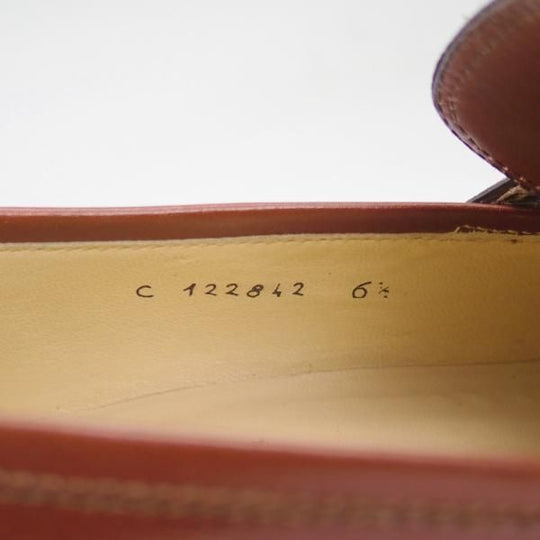 美品★(伊)タニノクリスチー SIZE 6.5【★コインローファー】茶/メンズ/men's/カーフ/TANINO CRISCI★c454