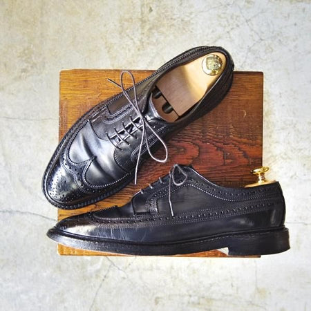 極上★(米)アレンエドモンズ 8D【定価￥75,900-★ロングウイング/MacNeil】カーフ/黒/メンズ/ALLEN EDMONDS★c455