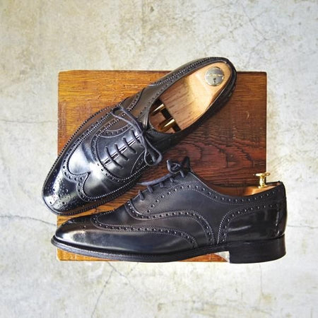 極上★チャーチ 75F/UK7.5【★旧チャーチ/73ラスト/CHETWYND/チェットウィンド】3都市ロゴ/フルブローグ/Church's★c457