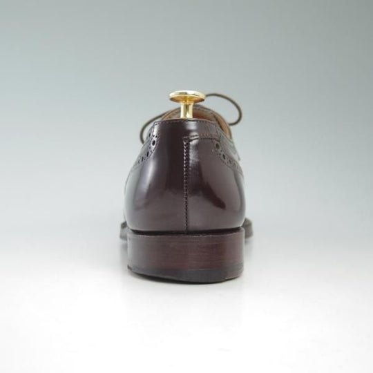 極上★クロケット&ジョーンズ 7.5E【★(英)ニュー&リングウッド別注/New&Lingwood】フルブローグ/濃茶/Crockett&Jones★c458